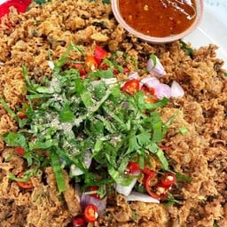 ไข่เจียวลาบหมู