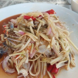 ตำมะม่วงปลาร้าปูม้า