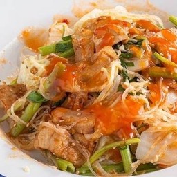 สุกี้แห้งหมู