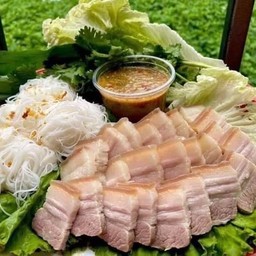 เมี่ยงหมู3ชั้น+น้ำจิ้มรสเด็ด