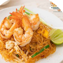 ผัดไทวุ้นเส้นกุ้งสด