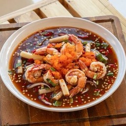 ยำกุ้งสุก