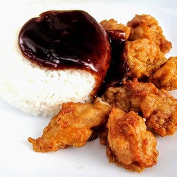 ข้าวหน้าไก่คาราเกะ