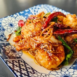 กุ้งผัดซอสมะขาม