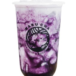 นมสดบลูเบอรี่ปั่น Blueberry Fresh Milk Frappe