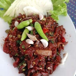 ลาบอุบล ข้าวมันกุ้งแกะ
