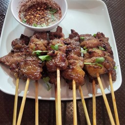 เนื้อโคขุนย่าง เสียบไม้ ราคาต่อไม้