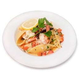 Shrimp Garlic White Wine Pasta
