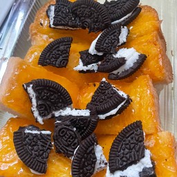 ปังปิ้งเนยหน้าแยม+โอริโอ้