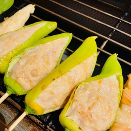 พริกหยวกยัดใส่หมูเด้ง