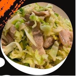 ข้าวราด_ผัดกะหล่ำปลี