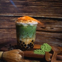 ชาเขียวไข่มุกพ่นไฟ-LM