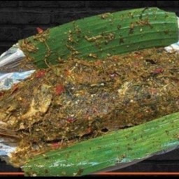 ปลาย่างพันฟอยล์ (ปลากะพง)