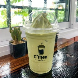 มัทฉะ คอร์นบัตเตอร์ ลาเต้ ปั่น