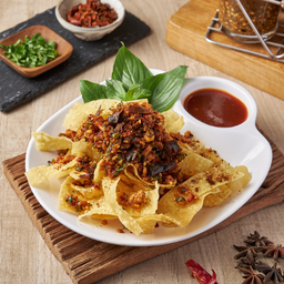 ยำเกี๊ยวกรอบต้มยำ (เดลิเวอรี่)