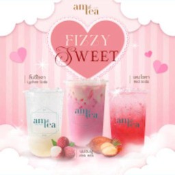 ทั้งหวานทั้งซ่า( นมชมพู+แดงโซดา+ลิ้นจี่โซดา)