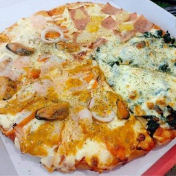 ซีฟู้ด,สไปซี่ซีฟู้ด,ฮาวายเอี้ยน,ผักโขม 12 นิ้ว