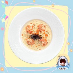 สปาเก็ตตี้ครีมไข่กุ้ง