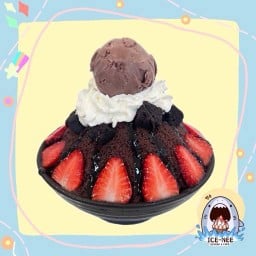 บิงซูสตรอว์เบอร์รี่บราวนี่