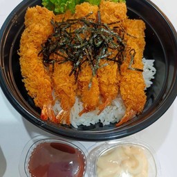 ข้าวหอมหน้ากุ้งเทมปุระ