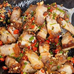 หมู3ชั้นพริกเกลือ