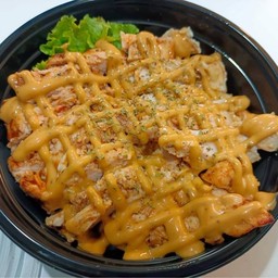 ข้าวหอมหน้าสเต็กอกไก่สไปซี่(ใหญ่)