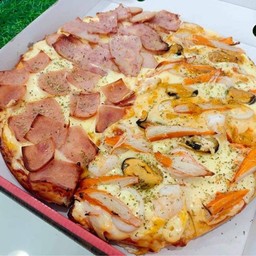 แฮม,เบคอน,ซีฟู้ด,สไปซี่ซีฟู้ด 12 นิ้ว