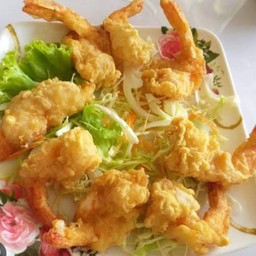 กุ้งชุปแป้งทอด