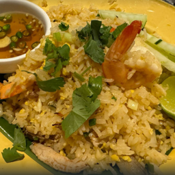 ข้าวผัดเนื้อปูก้อน+กุ้ง (เล็ก)