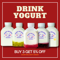 Triple drink yogurt