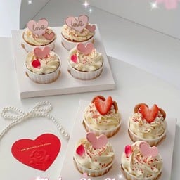 La saint valentin  4 cupcake 1set 4ชิ้น