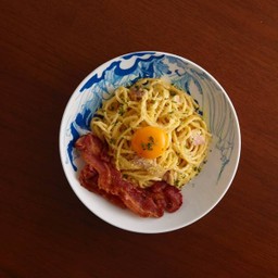 สปาเกตตีคาโบนาร่าครีมซอส