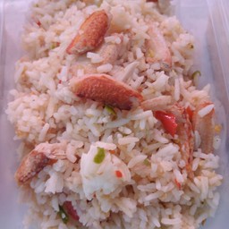ข้าวผัดพริกเกลือไข่ปู +ปู