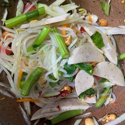 ตำเส้นเล็กหมูยอ(ตำไทย)