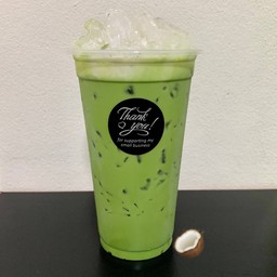 ชาเขียวมะพร้าว ( Premium) ไม่แต่งกลิ่นมะลิ