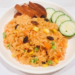 ข้าวผัดอเมริกันแฮมทอดเจ