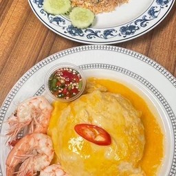 ไข่ข้นกุ้งขาว น้ำจิ้มซีฟู้ด