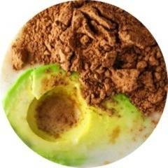 อะโวคาโด้+โกโก้ ปั่นนมสด Avocado mix with Cocoa Smoothie