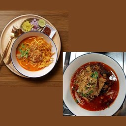 ข้าวซอยไก่+น้ำเงี้ยว เซ็ทคู่หู