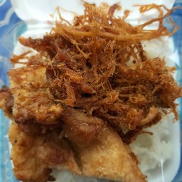 ข้าวเหนียวหมูทอด+หมูฝอย