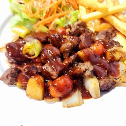 สเต็ก บาบีคิว เนื้อ