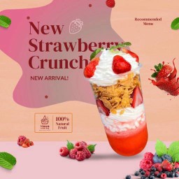 🍓 [เมนูแนะนำ] สตรอเบอร์รี่ครั้นชี่