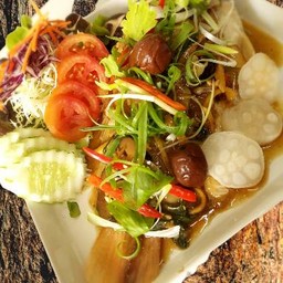 ปลาทับทิมนึ่งซีอิ๊ว