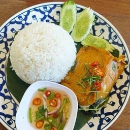 ข้าวหน้าห่อหมกปู