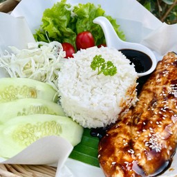 ข้าวแซลมอนเทริยากิ