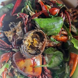 อ่อมปูนาใส่ผักกะเเยง