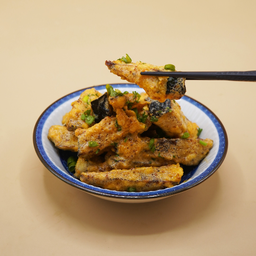 ฟักทองทอดไข่เค็ม