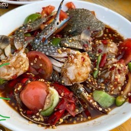 เกาเหลาปูม้าทูโทนปลาร้าหรือไท