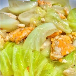 กล่ำผัดไข่  เป็นกับ