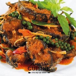 Stir Fried Catfish With Curry Paste